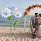 Blue Giant Artificial Paper Flowers Large Artificial Daisy Flower For Wedding
