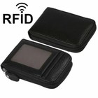 Rfid Real Leather Mini Credit Card Case Organizer Compact Wallet With Id Window
