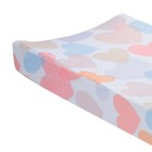 Bedtime Originals Rainbow Hearts Pink purple Baby infant Changing Pad Cover