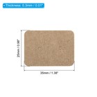 Earring Display Cards  500pcs Paper Earring Holder Rectangle Style 2  Brown