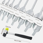 14 Sizes Leather Corner Punch Set  Half-round Punch With Rubber Hammer  Leather