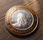  999 Silver Gaming Token  Ltd  Ed  Ten Dollar New York New York Las Vegas