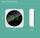 Aquarium Digital Thermometer Led Fish Tank Temperature Gauge With Touch Screen