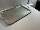 Vintage Pierre Deux Pewter France Serving Tray Platter Handles Hallmarked Silver