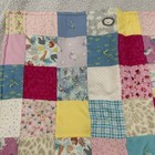 Quilted Patchwork Baby Blanket Quilt 39 X31 Handmade Animals Colorful Soft Cozy