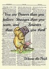 Winnie The Pooh Dictionary Art Print Picture Poster Classic Vintage Braver Quote
