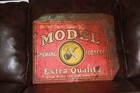 Rare 1930s Model Smoking Tobacco Painted Metal Tin Tacker Sign Pipe Cigar Gas