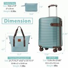 3 Piece Luggage Set  20  Carry-on Suitcase With Tsa Lock And Spinner Wheels blue