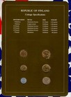 Coin Sets Of All Nations Finland 1982-1984 Unc 5 Markkaa 1983 1 Markka 84