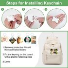 135pcs Sublimation Keychain Blanks Bulkmdf Keychain Double Sided Heat Transfer