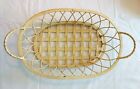 New Oval Metal Tobacco Basket - Rustic Farmhouse Style