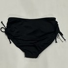 Women s Slimming Control Side-tie Ruched Bikini Bottom - Beach Betty Black Small