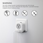 2x Eu Travel Adapter Usb C 5 In 1 Fast Charging 4 Usb Ports Us To Europe Plug
