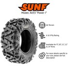 Set Of 2  25x11-10 25x11x10 Atv Utv Sxs All Terrain 6 Ply Tires A033 By Sunf