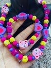 Valentine Birthday Day Heart Gift Necklace Bracelet Chunky Jewelry Toddlers Kids