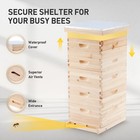 Upgraded Beehive 5 Layer Honey Bee Hive W  Metal Roof And Queen Excluder
