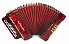 Rare Vintage Hohner Club Iiib S Diatonic Button Accordion Squeezebox Straps 1914
