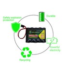 1-pack 6v Receiver Rx Battery With Hitec Connectors For Rc Airplanes 2000mah Hot