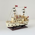 Vintage Antique Ship Model Decorative Item