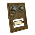 Vintage Us Post Office Brass Po Box Door Combination N a