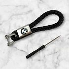Bmw Keychain Emblem Logo Key Chain Key Ring Chrome Leather Usa Seller