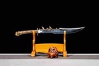 Alloy Dragon Broadsword Chinese Kungfu Dao Sword Functional Saber Cosplay Y1597