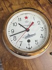Russian Soviet Cccp Navy Kauahguyckue Red Star Ship Submarine Clock   Key 8   