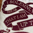 Pottery Barn Teen Harry Potter Marauders Map Pillow Glows In Dark Solemnly Swear