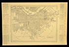 1917 Antique Louisville City Map Vintage Louisville Kentucky Street Map
