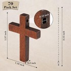70 Wooden Crosses key Chains - Reminders Of God s Redeeming Love