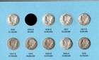 Mercury Dime Collection 1916-45 Complete Missing Only The  16 D Circ  To Bu Nice