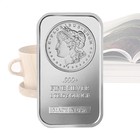 Lot Of 2 Morgan American 1 Oz Silver Bar Uncirculated 999 fine Silver