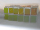 Stained Glass Pack  Transparent W  Color Reflective 1    X 1    Squares Pack 3