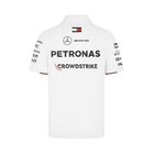 Mercedes Amg Petronas F1 Team Mens White Polo Shirt 2024