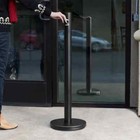 40  Black Free Standing Floor Model Powder Coated Iron Smoker Pole And Base