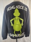 The Grinch Dr  Seuss Kids Crewneck Pullover Sweatshirt M  8-10  Black green