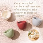 Wooden Tea Set For Little Girls Wooden Pretend Play Princess Tea Time Designer