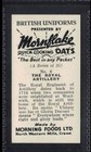 Royal Artillery - 65   Year Old English Trade Card   6