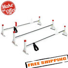 Weather Guard 216-3 Roof Mount Full-size Steel Ladder Rack - 3 - Bars - White