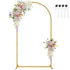 Gold Metal Arch Backdrop Stand Wedding Arch Stand For Birthday Party 7 2ft