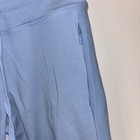 Victoria Secret Pink Blue Jogger Pants Drawstring Zip Pocket Lounge Size M