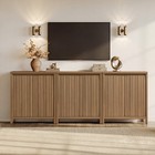 Sicotas Fluted Sideboard 29 2 w Buffet Cabinet W adjustable Shelves Kitchen