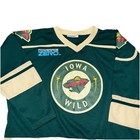 Iowa Wild Hockey Jersey Youth Xl Green Ahl Minor League Sports Usa Powerade Euc