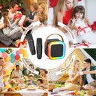 Karaoke Machine Kids Adults bluetooth Speaker With 2 Wireless Microphones