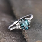 Gorgeous Silver Rings Women Jewelry Cubic Zircon Wedding Ring Sz 6-10