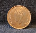 1941  c  British India 1 4 Anna  Calcutta  George Vi War Time  Unc  Km-531  in2 