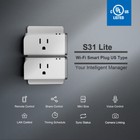 Sonoff S31 Lite Wifi Smart Plug Power Socket Switch App Control For Alexa Google