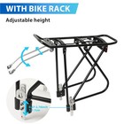 Rear Bike Rack With Basket  Aluminum Alloy Bike Back Rack  Universal Bicycle