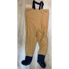 Orvis Waders Tan Brown Ls Fishing Chest High Neoprene Booties Adjustable Straps