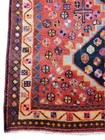 Vintage Tribal Hand-knotted Wool Rug 5x7 Ft     Geometric Medallions